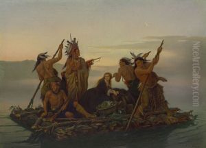 The Abduction of Boone's Daughter by the Indians by Karl Ferdinand Wimar