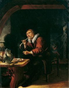 Interior of an inn by Abraham de Pape