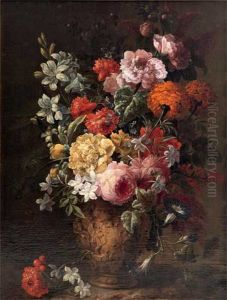Flowers in a Vase by Gaspar Peeter Verbruggen the Elder