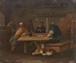 Drinkers and smokers in an interior