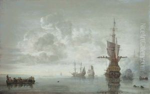 The Squadron of Admiral Maartin van Tromp with the Flagship Aemilia