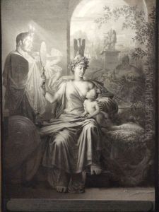 Allegorie de la naissance de Rome by Philippe-Auguste Hennequin
