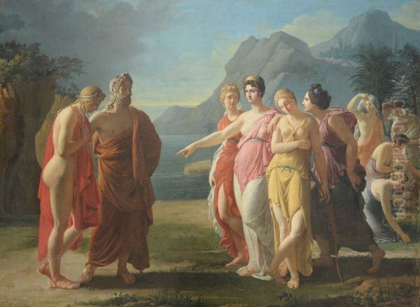 Calypso Receiving Telemachus and Mentor on her Island - view 1