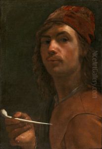 Self-portrait with a pipe
