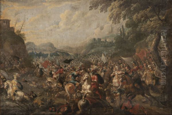 Battle with the Amalekites - view 1