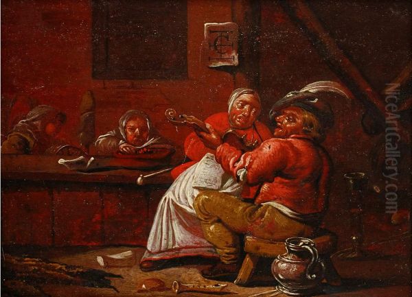 Music making in an inn - view 1