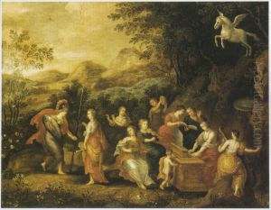 Minerva and the Muses on Mount Helicon