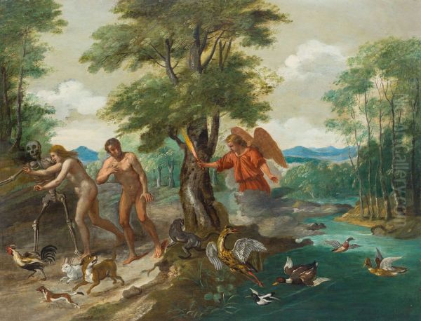 Adam and Eve in paradise - view 1
