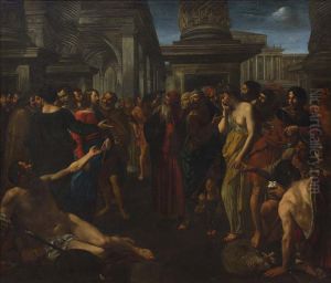 Christ and the Adulteress by Angelo Caroselli
