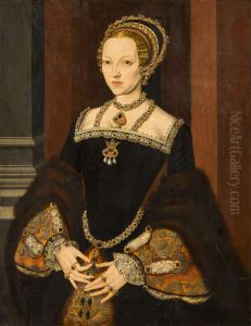 Portrait of Katherine Parr (1512-1548), Queen of England and Ireland by Master John