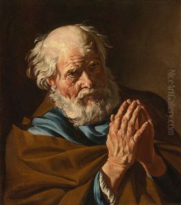 St Peter praying by Matthias Stom