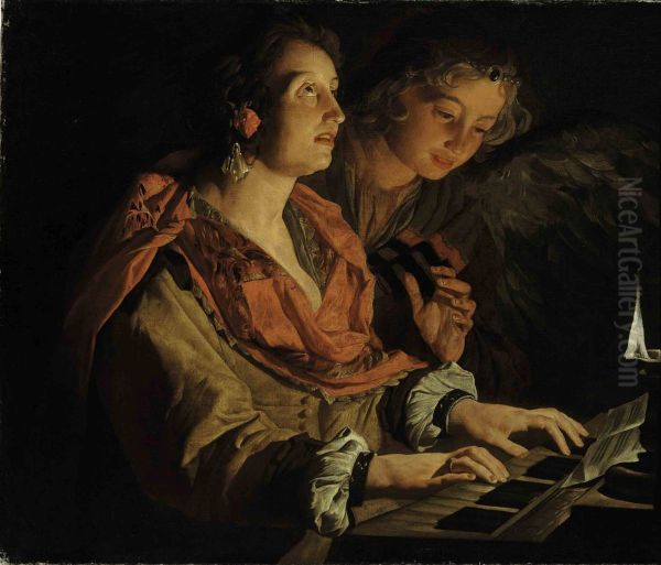 Saint Cecilia and the Angel - view 1