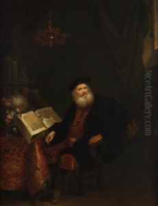 Scholar in his study.