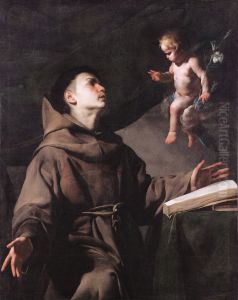 Apparition of the Child Jesus to St. Anthony of Padua by Massimo Stanzione