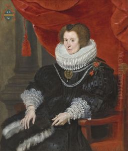 Portrait of a lady, believed to be Anna de Bourgeois (d. 1636) by Cornelis De Vos