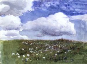 Flower meadow by Eero Jarnefelt