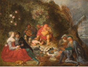 Allegory of the four seasons by Simon de Vos