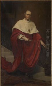 Portrait of Cardinal Desire-Joseph Mercier, Archbishop of Mechelen by Jacques de Lalaing
