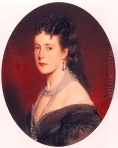 Portret van koningin Marie Henriette Portret van koningin Marie Henriette