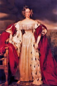 Portret van Koningin Louisa Maria by Egide Charles Gustave Wappers