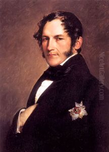 Portrait of King Leopold I in black suit