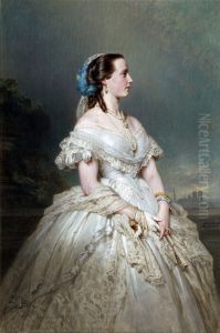 Portret van koningin Maria Hendrika by Franz Xavier Winterhalter