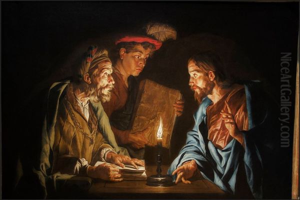 Jesus Christ and Nicodemus - view 1
