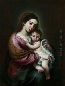 Madonna and Child. by Bartolome Esteban Murillo