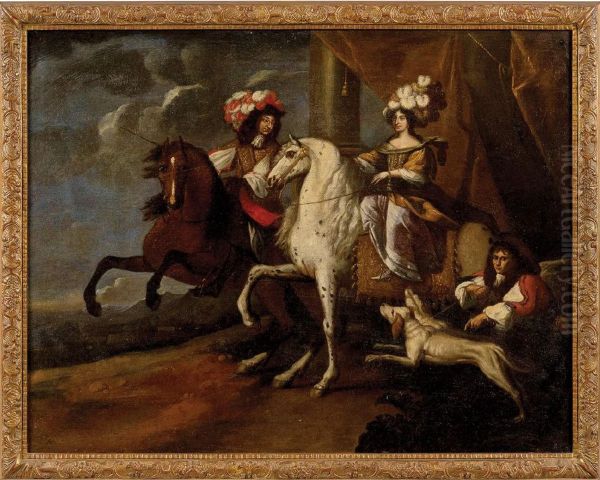 Bozzetto for the equestrian portraits of Charles Emmanuel II, the Duke of Savoy, and Christine of France - view 1