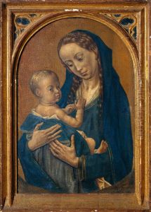 Vierge a l'Enfant au croissant de Lune by Hugo Van Der Goes