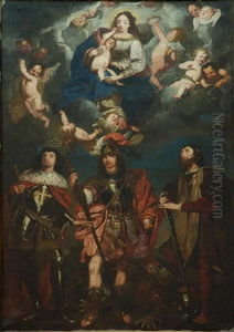 Virgin and child adored by St. Maurice Virgin and child adored by St. Maurice