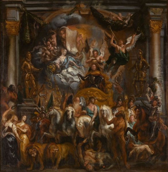 il trionfo del principe fererico enrico di nassau - view 1
