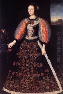 Portrait of Princess Anna Julianna Eszterhazy, Wife of Count Ferenc Nadasdy by Benjamin Block