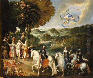 Allegorie du traite de paix des Pyrenees