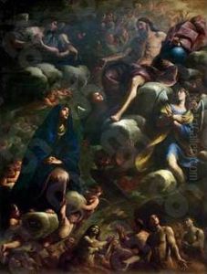 The Virgin intercedes for the Souls in Purgatory