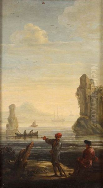 Seascape with figures (2) - view 1
