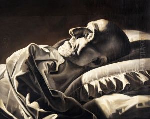 Antonio Canova after his death by Placido Fabris