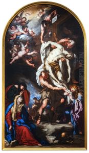 The Descent from the Cross by Luca Giordano