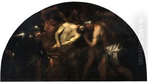 Christ scourged at the column by Giovan Battista Langetti