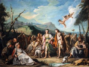 Anzia and Abrocome meet at the Feasts of Diana Anzia and Abrocome meet at the Feasts of Diana