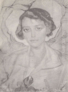 Portrait of Zofia Porwit, "phoenix" Portrait of Zofia Porwit, "phoenix"