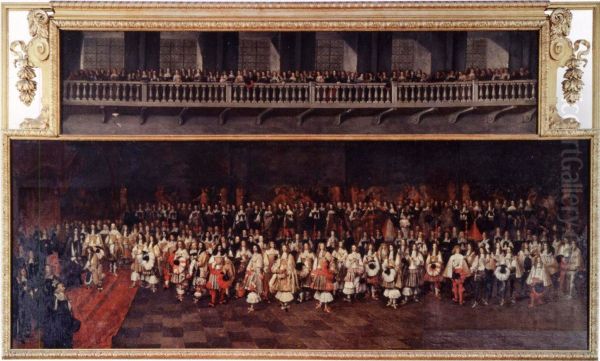 Audience of the Prince de Ligne with King Carles II of England in 1660 - view 1
