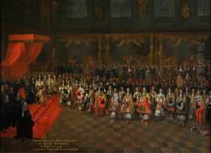 Charles II receives the Spanish Ambassador, Claude-Lamoral, Prince de Ligne, in 1660 by Francois Duchatel