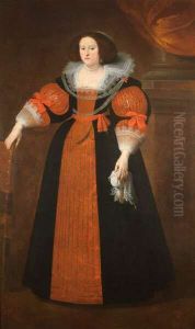 Portrait of Anna de Grimaldi de Morosana by Gaspar De Crayer