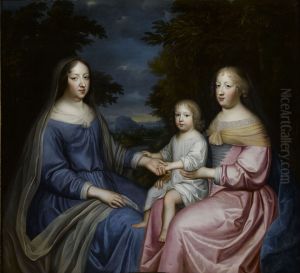Anne of Austria with the Dauphin and Queen Marie Therese