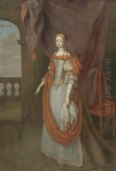 Portrait of Empress Margaret Theresa of Spain in allegorical costume. - view 1