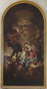 The Virgin with the infant Jesus and John the Baptist by Oswald Onghers
