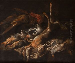 Still life of game by Jacob van der (Giacomo da Castello) Kerckhoven