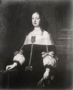Portrait of Vittoria della Rovere (1622-1694), wife of Ferdinand II de' Medici, Duke of Tuscany by Justus Sustermans