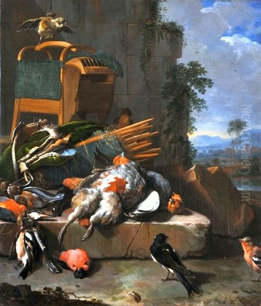 Still-life with birds (Hunting gear). - view 1